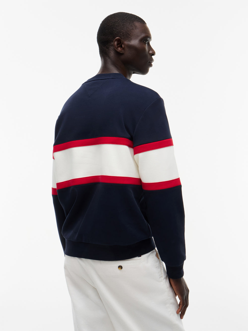 TOMMY HILFIGER Renk Bloklu Intecho Örme Sweatshirt MW0MW44968