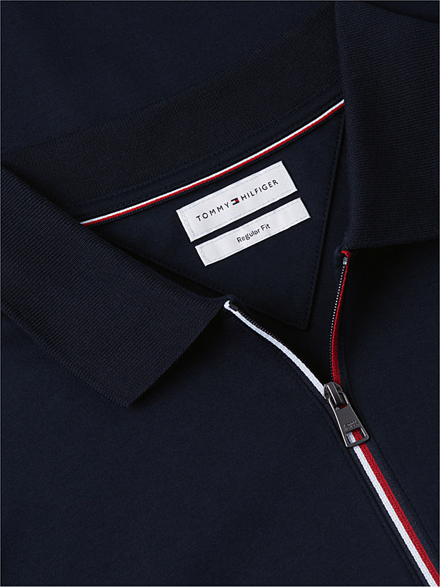 TOMMY HILFIGER Akıcı Pamuklu Uzun Kollu Polo Sweatshırt MW0MW44820DWS