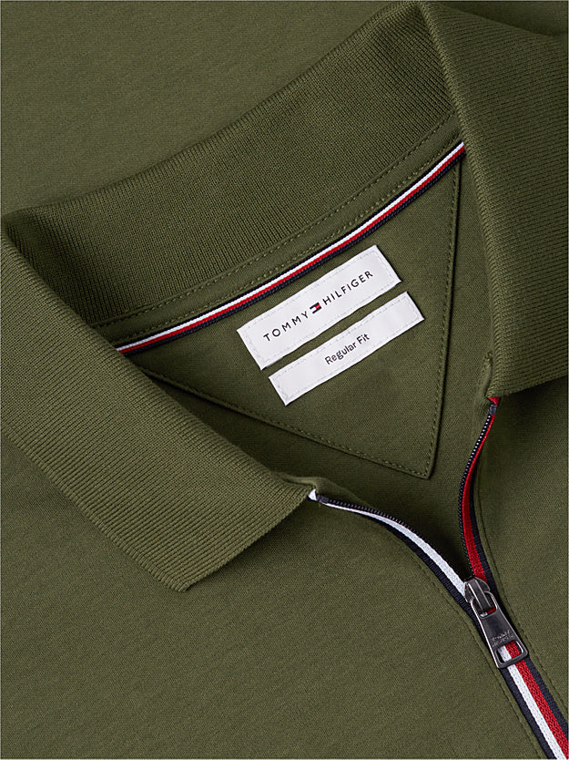 TOMMY HILFIGER Akıcı Pamuklu Uzun Kollu Polo Tişört MW0MW44820MT1