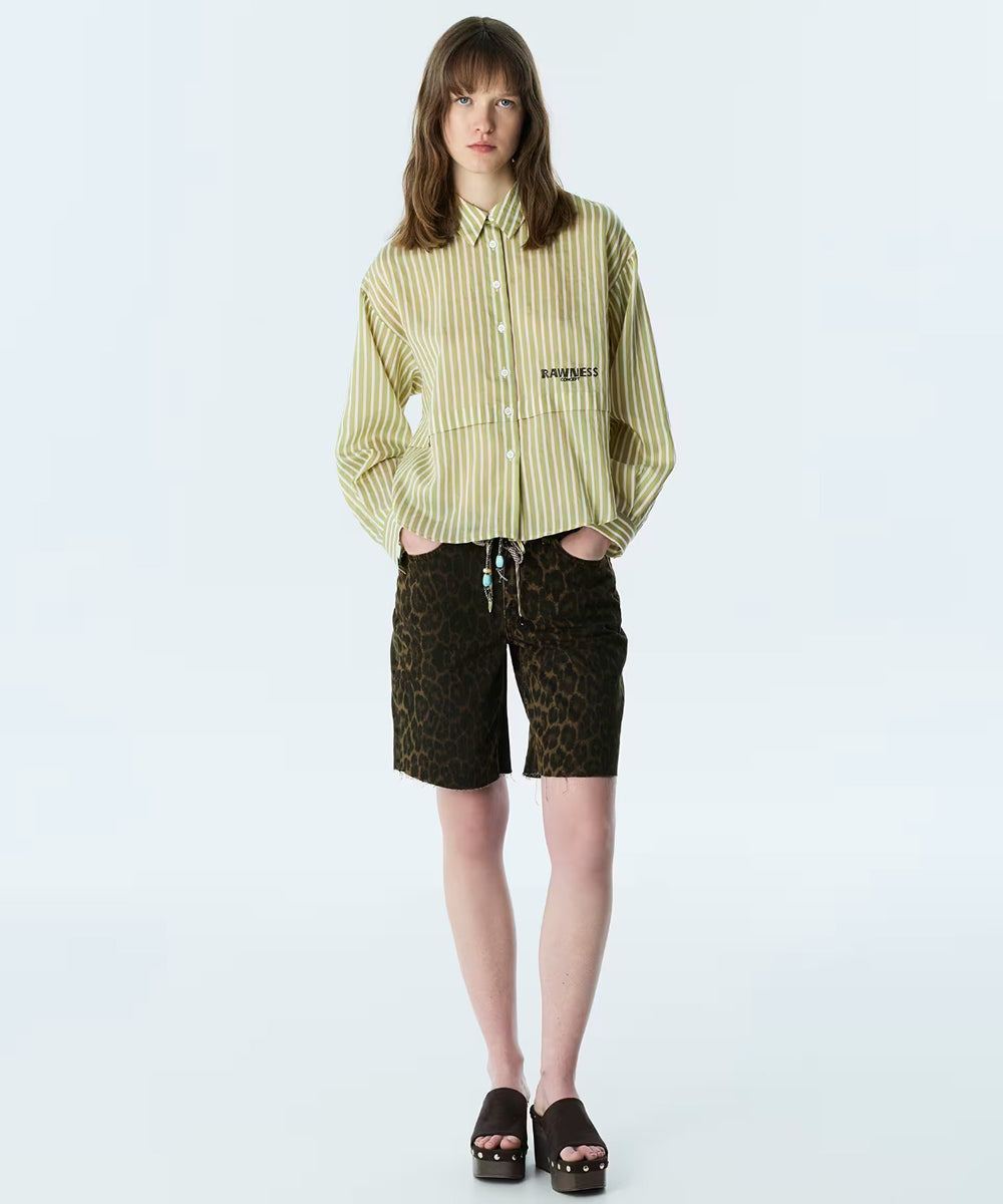 TWIST Slogan Nakışlı Oversize Gömlek TS1260025224