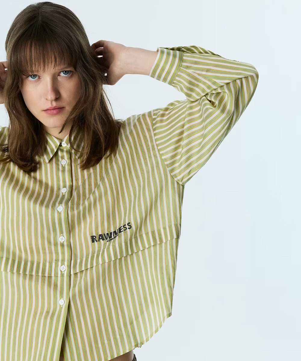 TWIST Slogan Nakışlı Oversize Gömlek TS1260025224