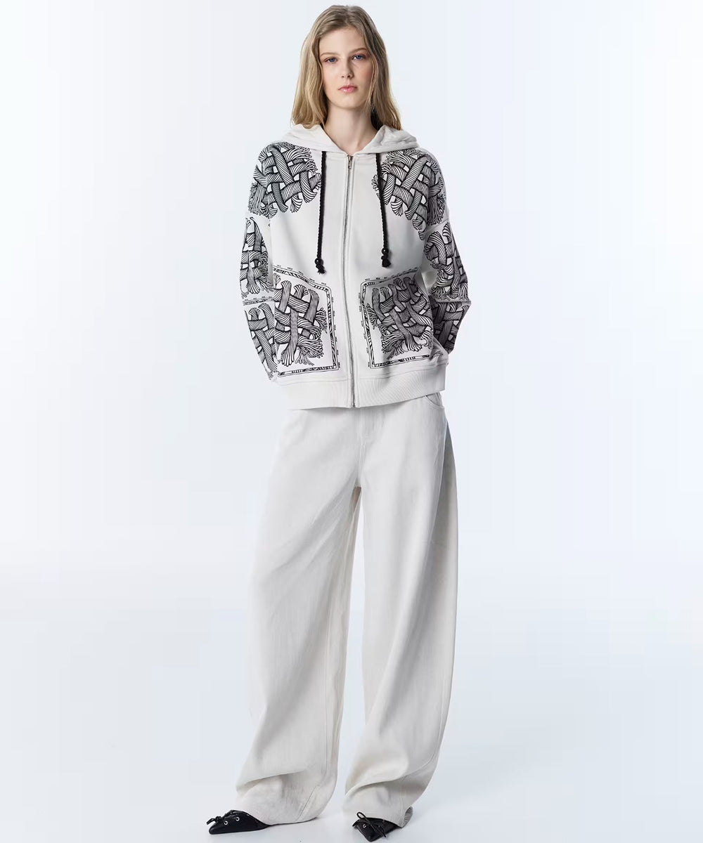 TWIST Kontrast Kuşaklı Baggy Pantolon TS1260003126
