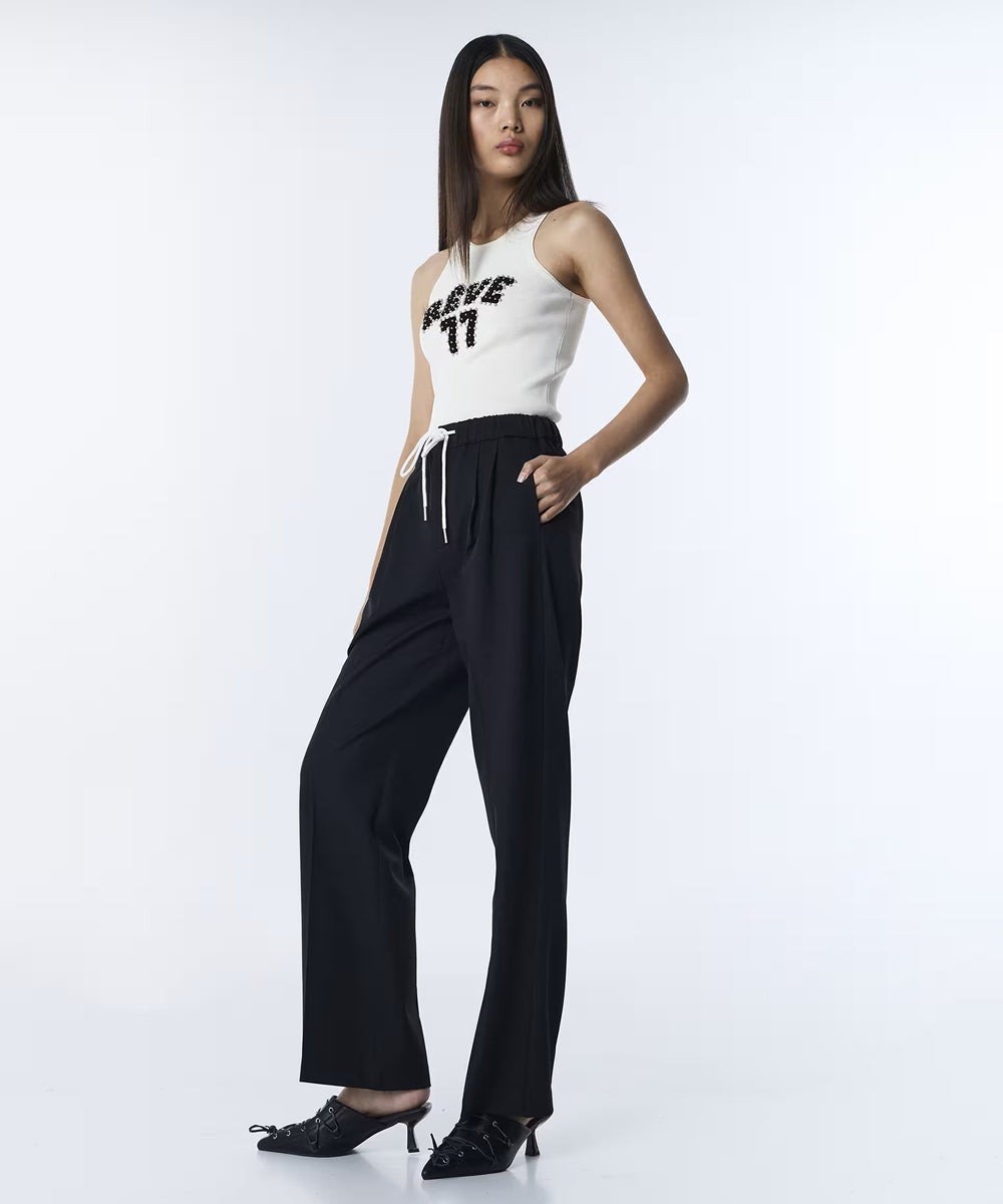 TWIST KONTRAST KORDONLU WIDE LEG PANTOLON TS1260003152