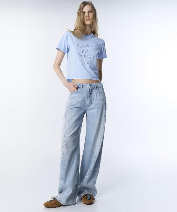 TWİST Renkli Trok Baskılı T-Shirt TS1260070096
