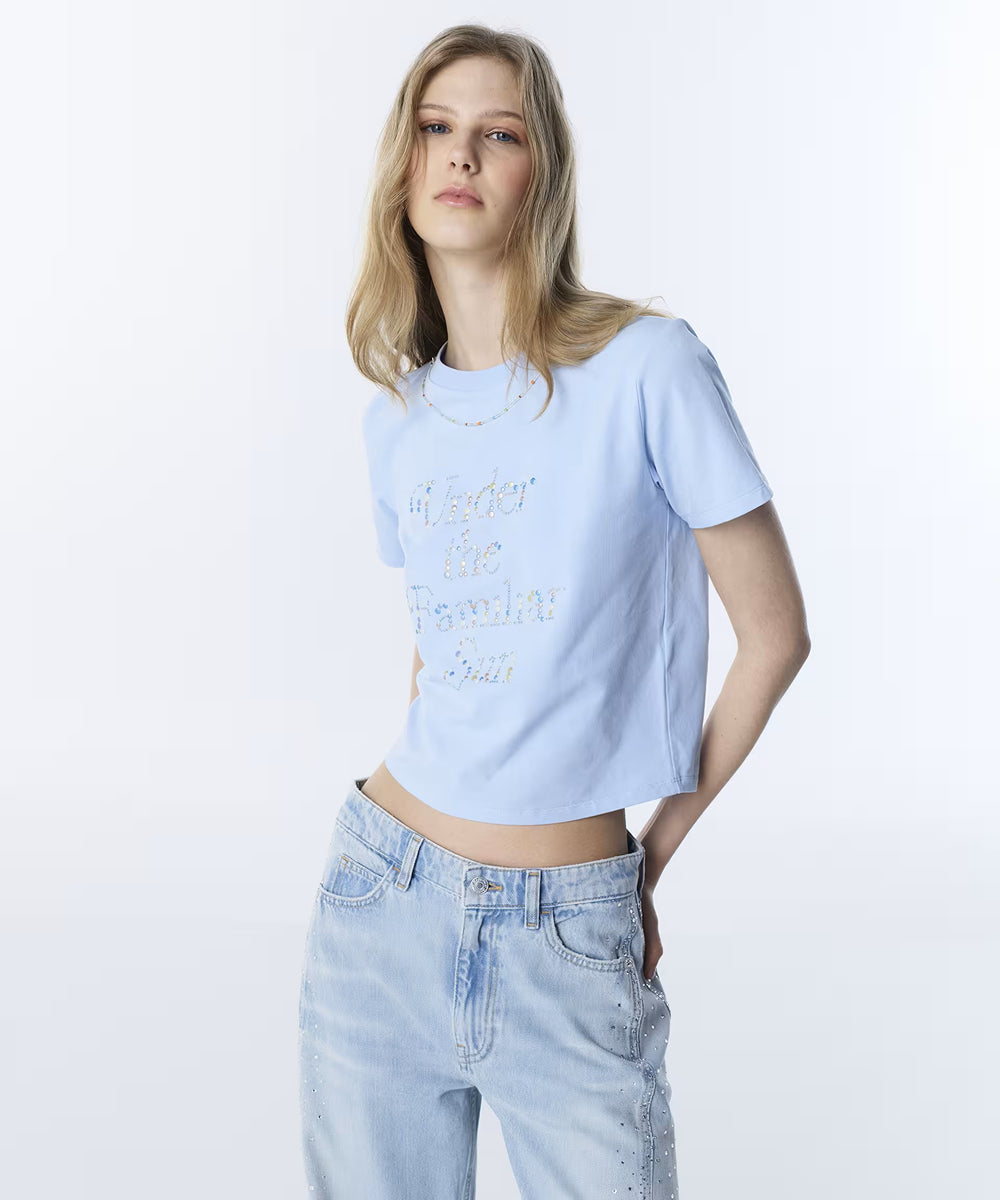 TWİST Renkli Trok Baskılı T-Shirt TS1260070096