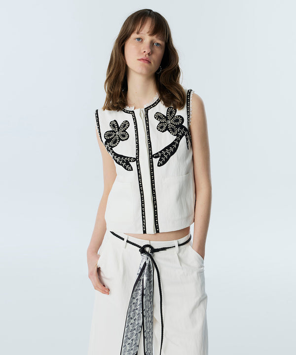 TWIST Floral Patch'li Yelek TS1260007027