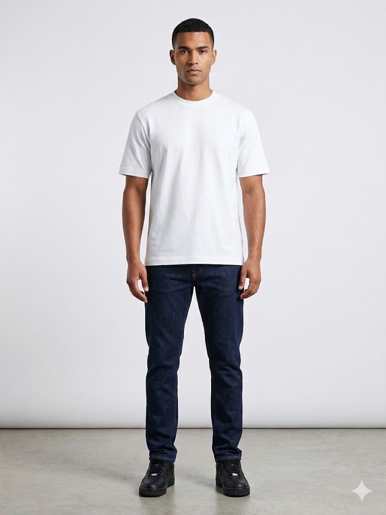 VAGANZA Modern Fit Siyah Erkek Basic T-Shirt 1000