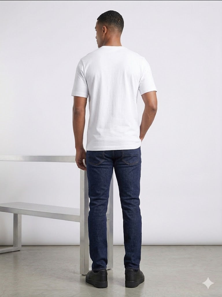 VAGANZA Modern Fit Siyah Erkek Basic T-Shirt 1000