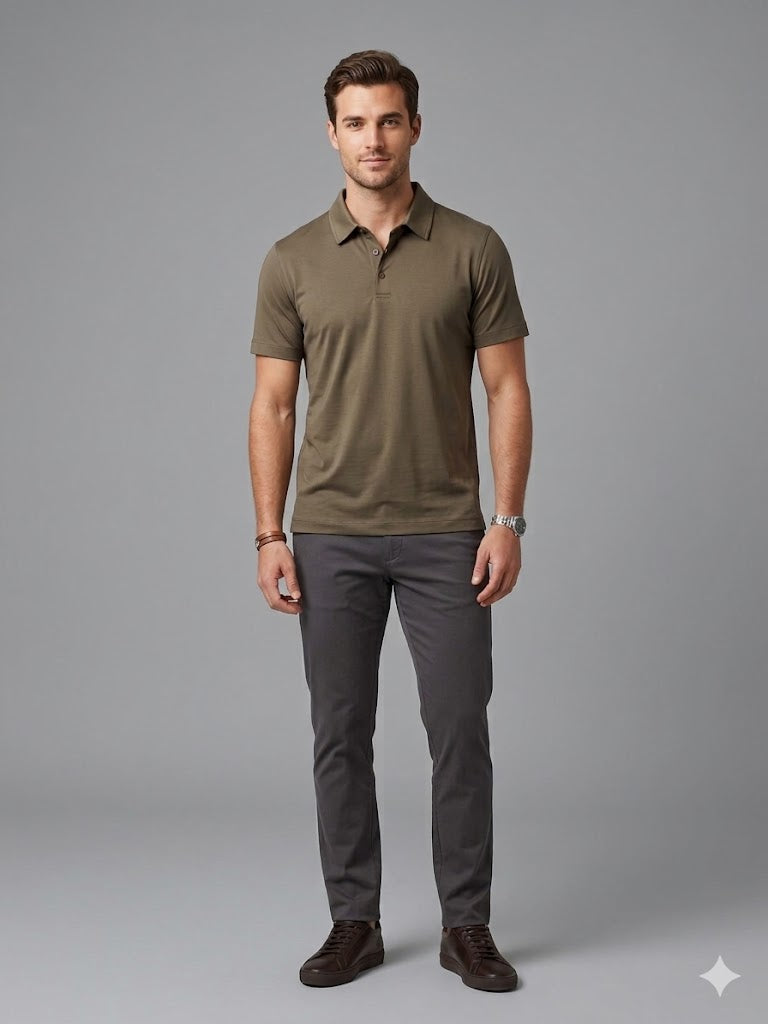 VAGANZA Erkek Polo Yaka T-Shirt Slim Fit 2036
