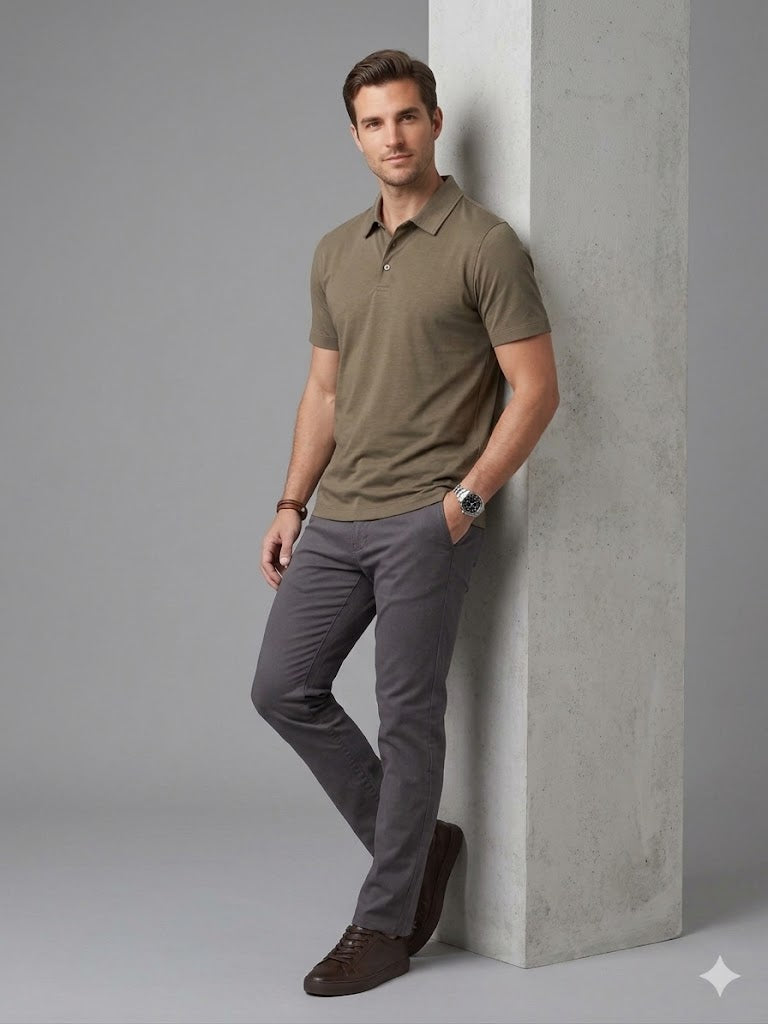 VAGANZA Erkek Polo Yaka T-Shirt Slim Fit 2036