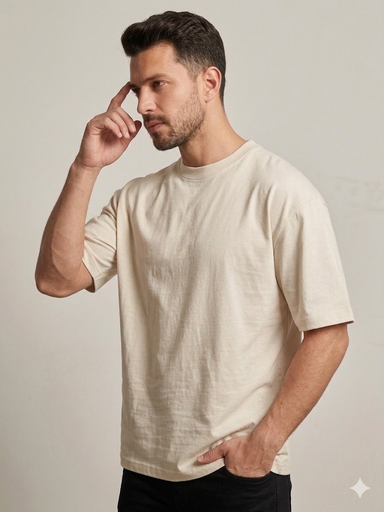 VAGANZA Erkek Düz Siyah Günlük T-Shirt 7018