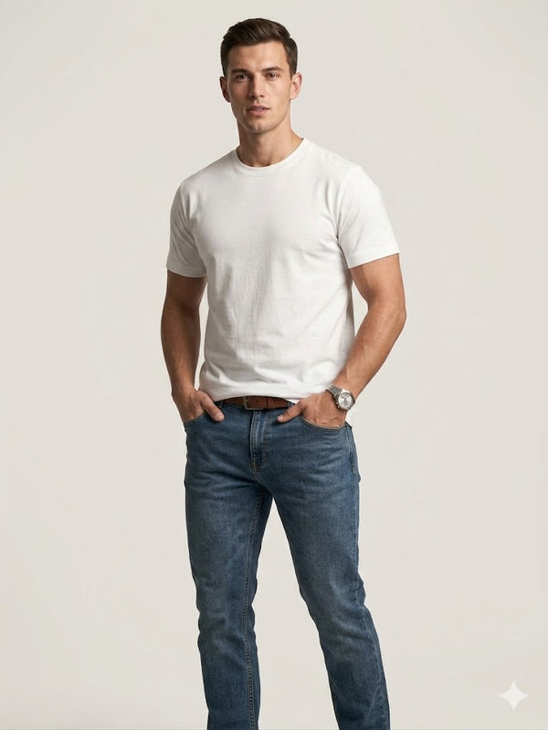CENTİLMEN Basic Bisiklet Yaka T-Shirt 502208